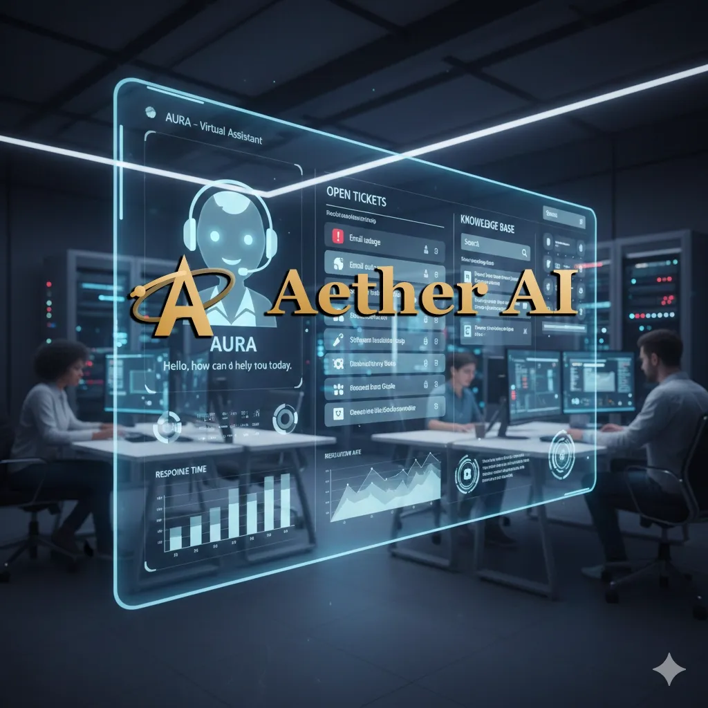 Aether AI Support product interface