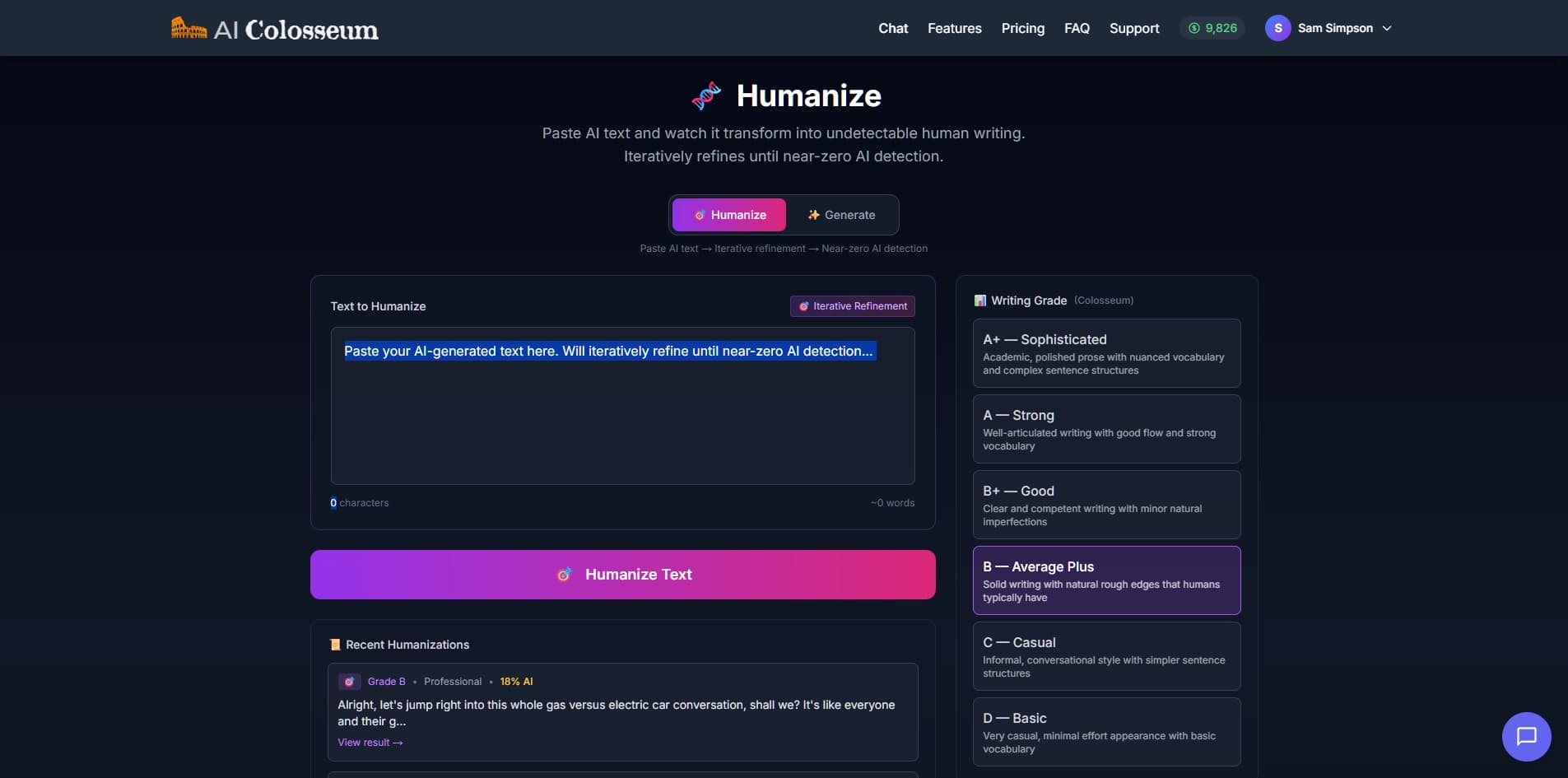 AI Colosseum Screenshot