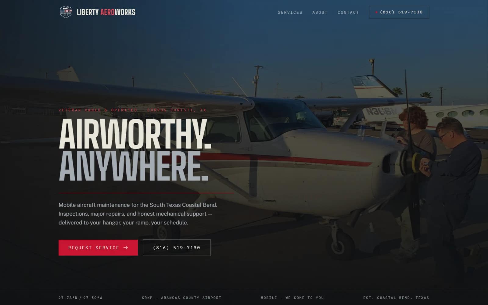 Liberty AeroWorks website